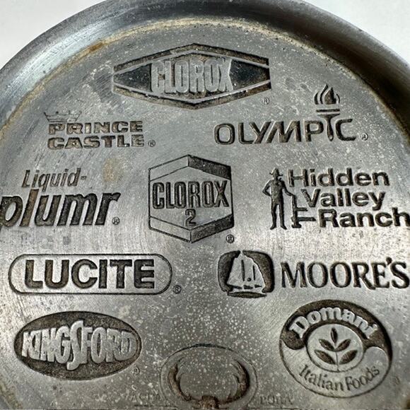 Clorox Co 75th Anniversary Advertisement Pewter (3) Drink Coasters Cork Backing - Picture 13 of 16